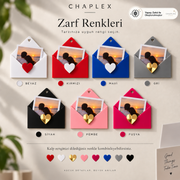 Pleksi Zarf Fotoğraf Magneti